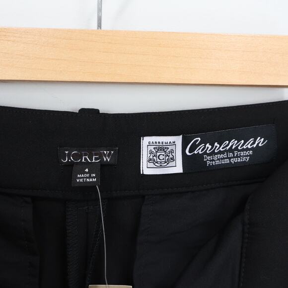 J.Crew Cropped Natalia Pant Four Season Stretch Black Size 4 NWT - Picture 5 of 9